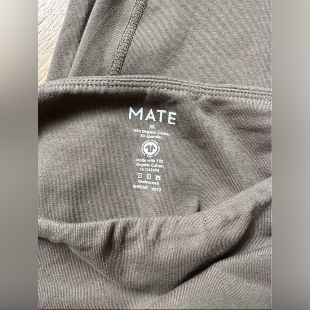 MATE THE LABEL organic stretch midi leggings